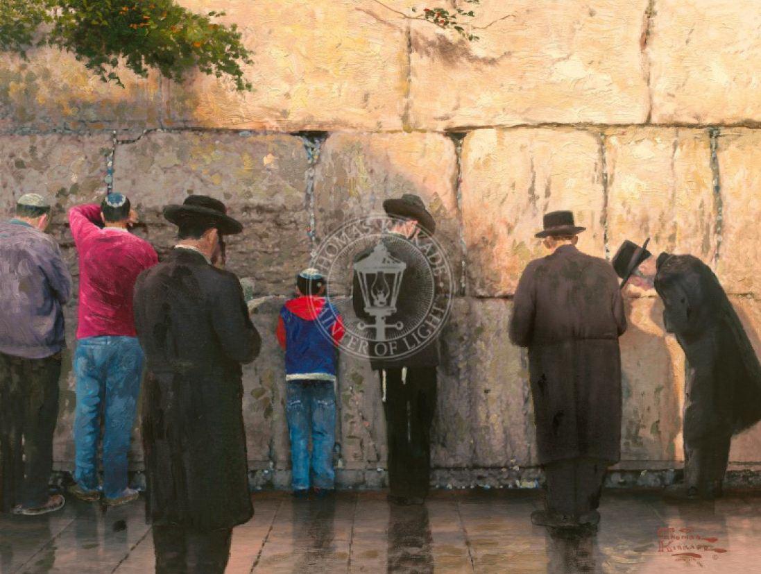 Die Klagemauer Jerusalem Thomas Kinkade Ölgemälde